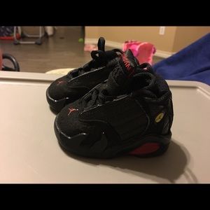 Nike 2011 Air Jordan 14 Retro Size 2 GUC baby shoe